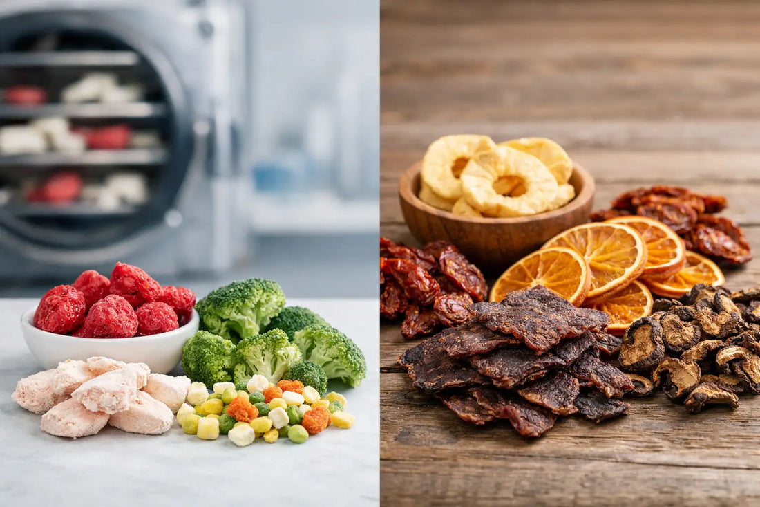Lyophilisation vs déshydratation aliments
