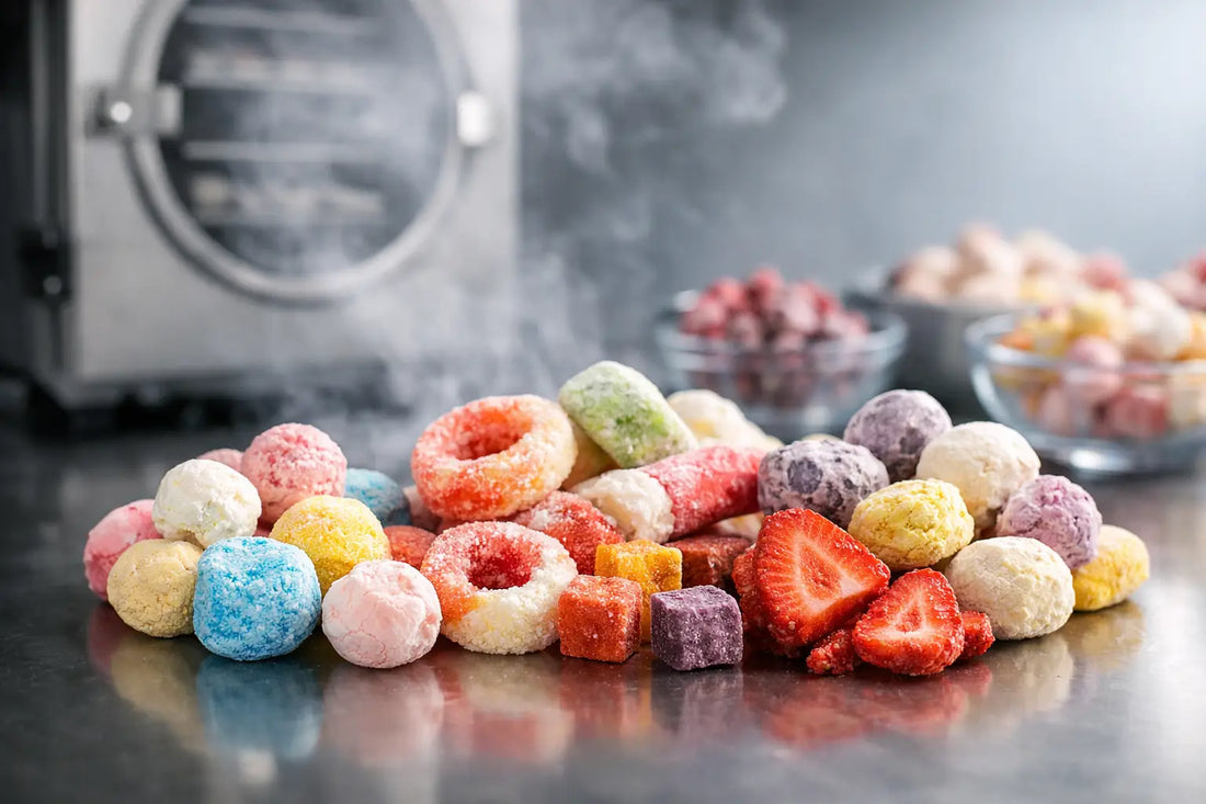 Comment deviennent croquants les bonbons lyophilisés