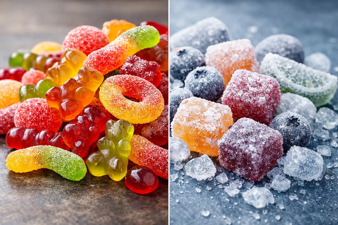 Gooey gummies ou croquant givré ?