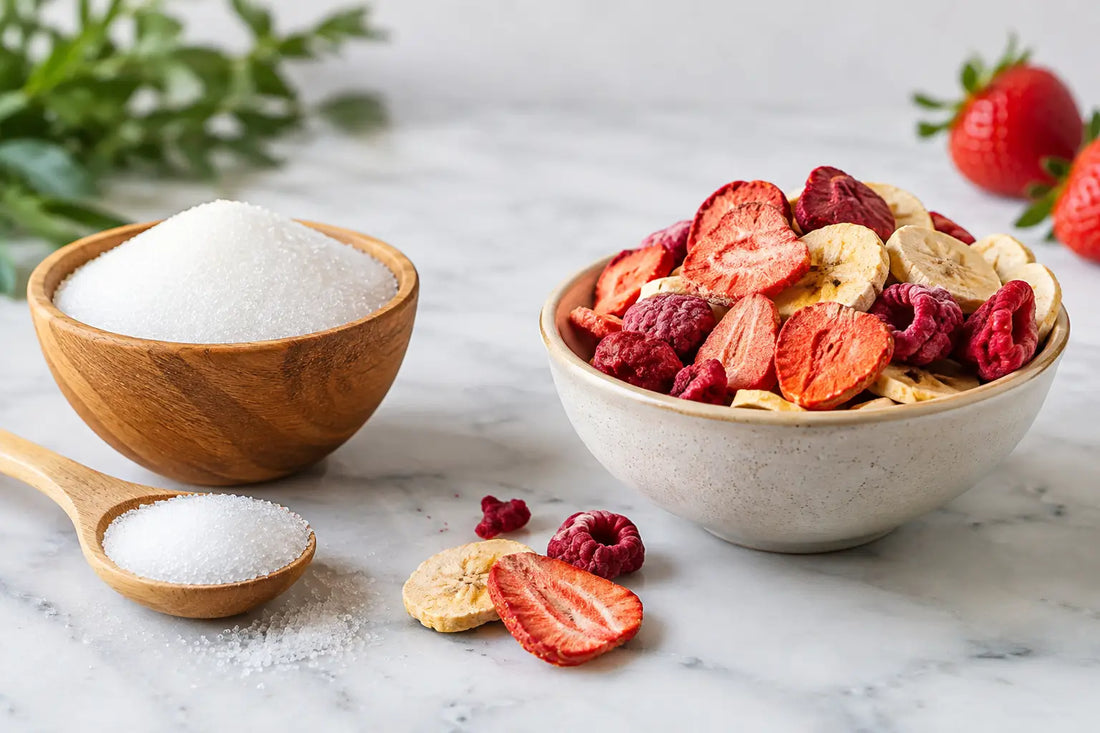 Sucre et fruits lyophilisés : que choisir ?