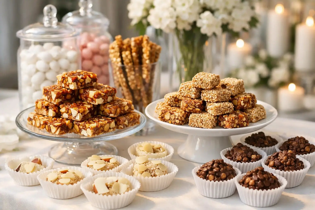 Buffet bonbons mariage, osez le croquant