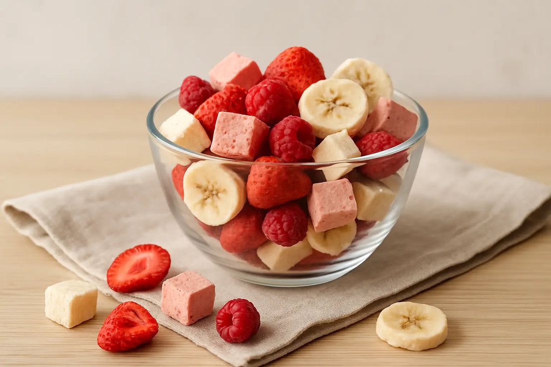 Friandises lyophilisées sans gluten: le vrai crush