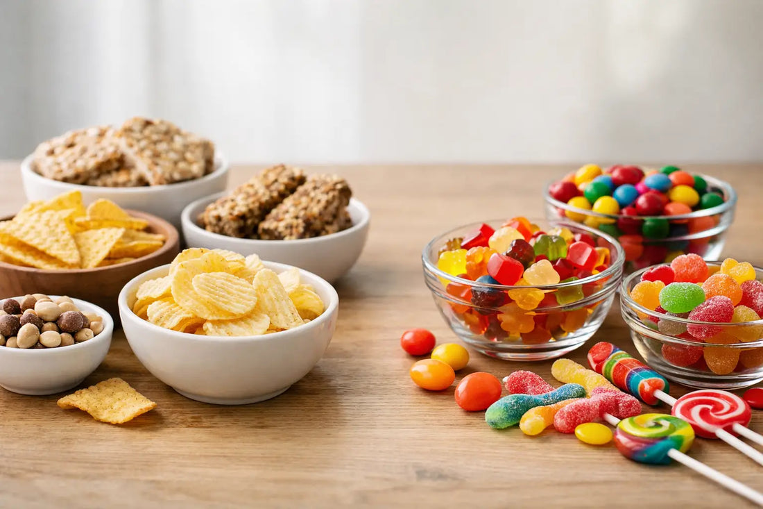 Snacks sans gluten vs bonbons: que choisir ?
