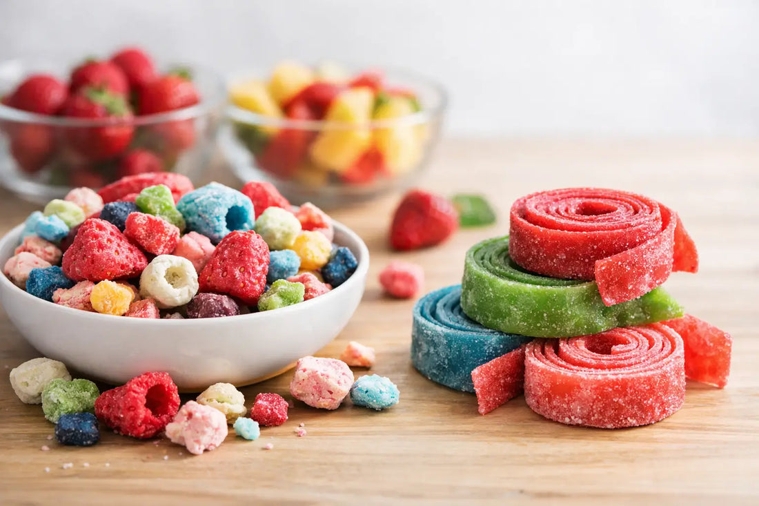 Bonbons lyophilisés rouleaux fruités: ça change quoi ?