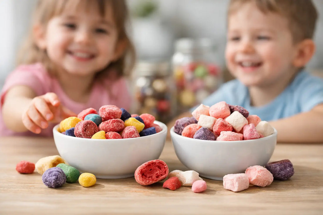 Bonbons lyophilisés pour enfants: bon choix ?