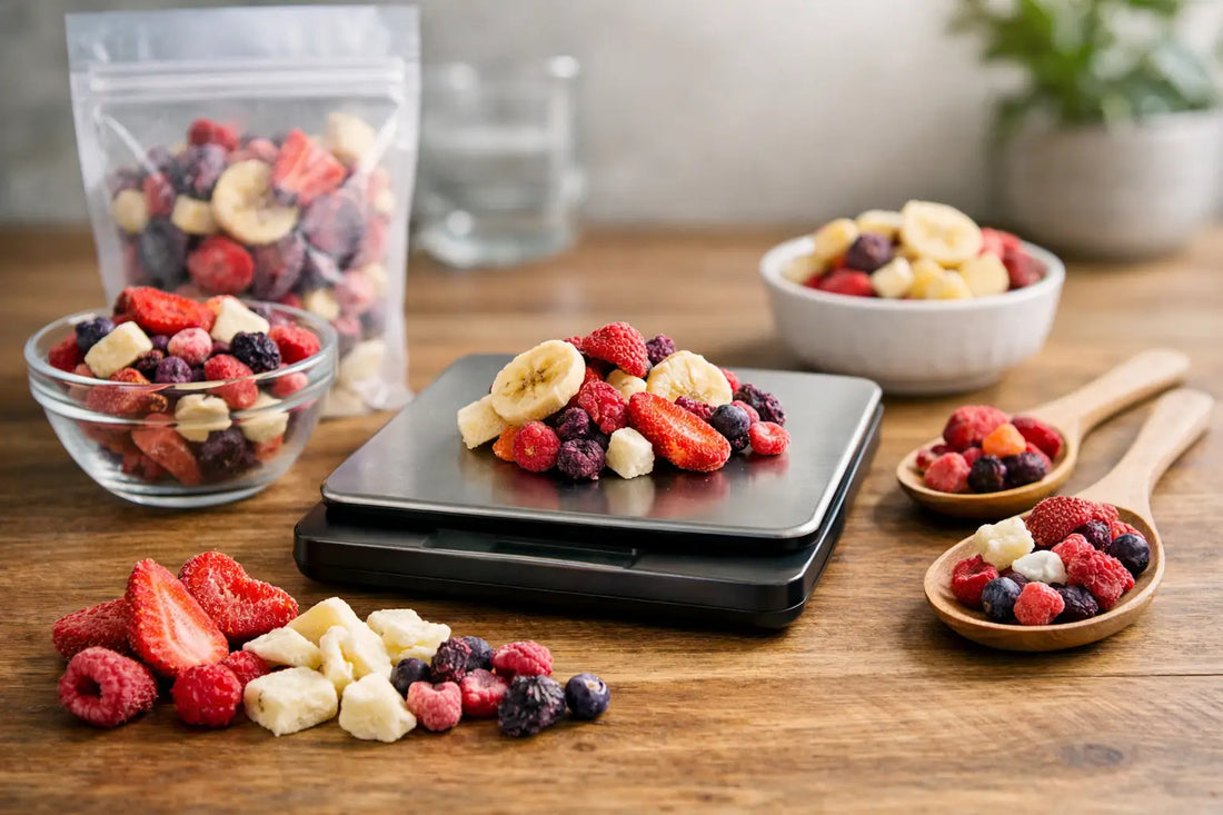 Quelle portion manger de fruits lyophilisés ?