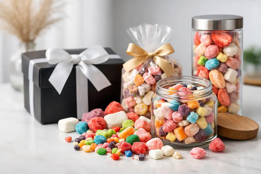 Offrir des bonbons lyophilisés avec style