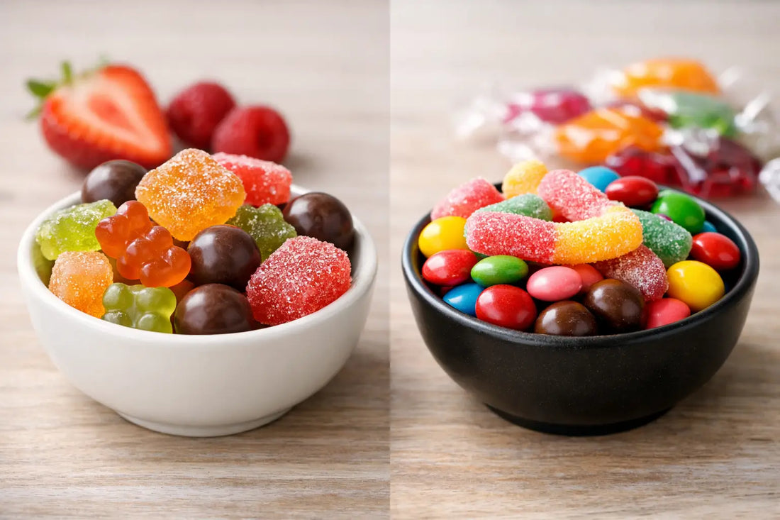 Bonbons sans gluten vs réguliers: quoi change ?
