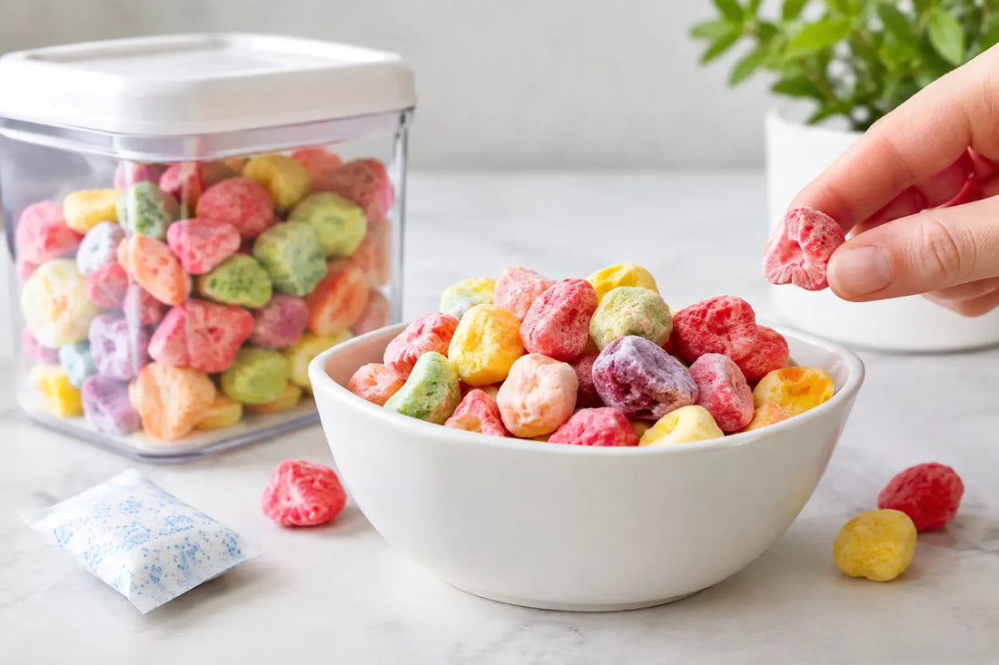 Comment éviter l’humidité des bonbons lyophilisés
