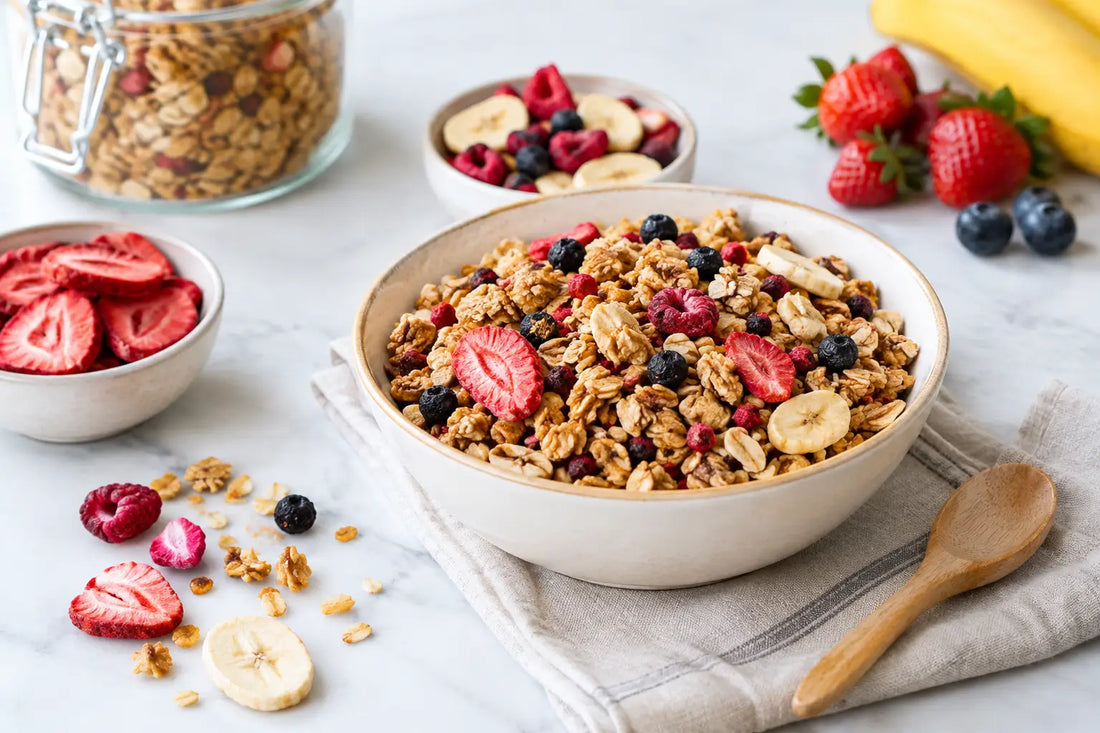 Comment préparer un granola aux fruits lyophilisés