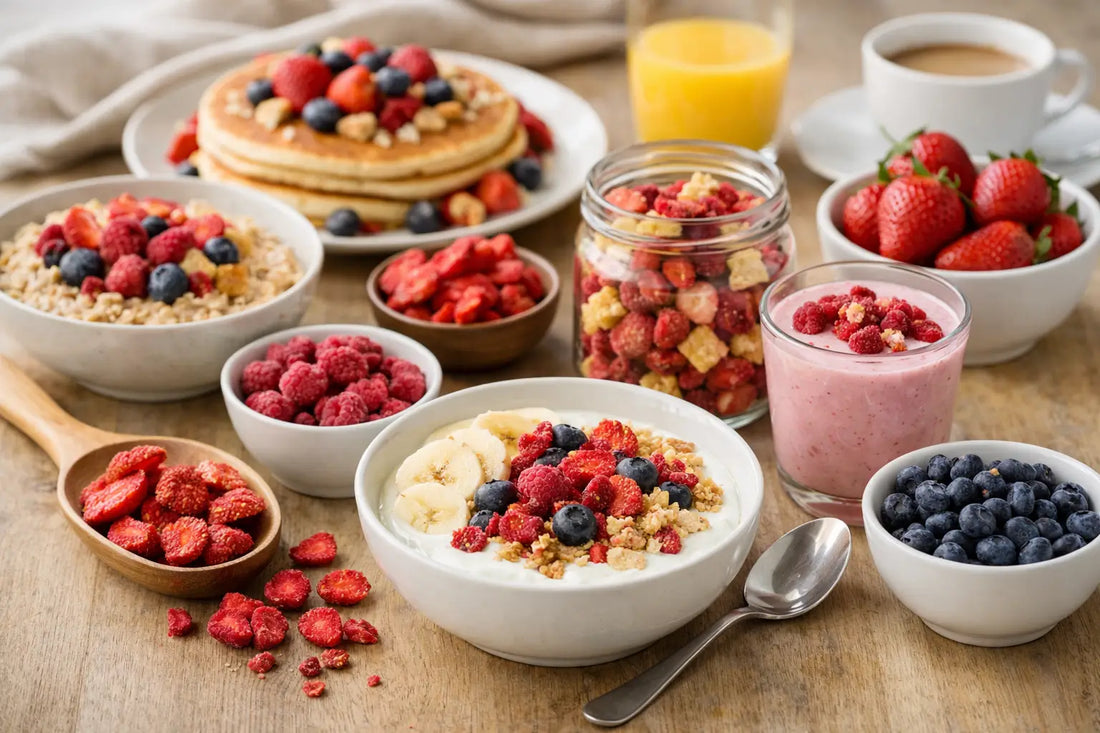 Comment intégrer des fruits lyophilisés au déjeuner